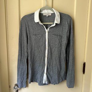 LOFT Cotton Button-Up Shirt